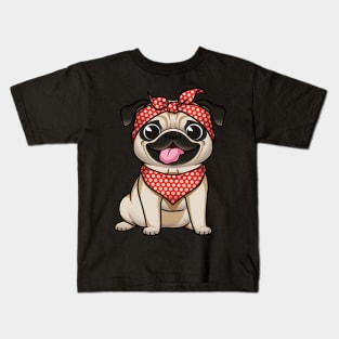 Pug-Mama: A Mother's Love in a Precious Pug Package Kids T-Shirt